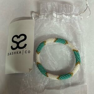 Sashka Co crochet bead bracelet is made by hand